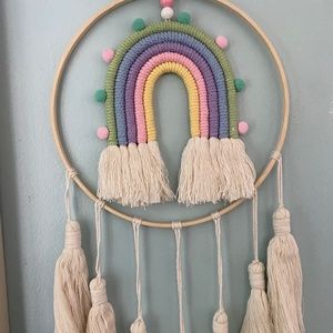 Rainbow wall hanging